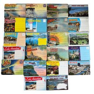 Lot of 22 Vintage Postcards USA States Parks Postcard Ephemera